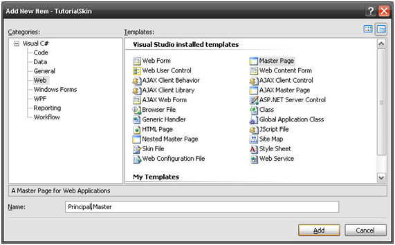 Eduardo Spaki: Themes, Skins & Master Page in ASP.NET